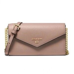 Michael Kors Jet Set Charm Large Envelope Phone Crossbody Soft Pink NWT
